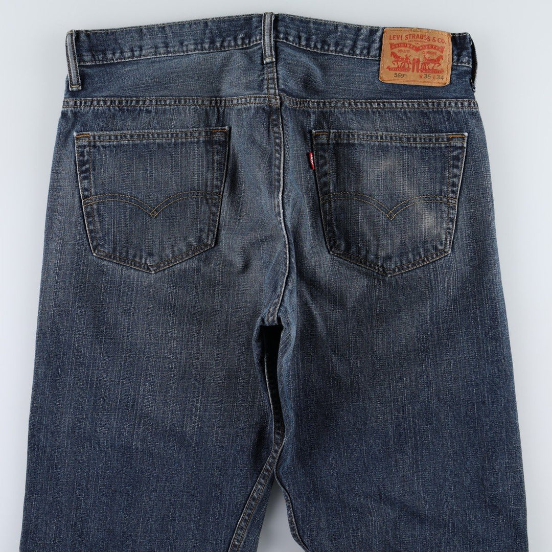 Levi's 569 Straight Denim Pants, Men's W38 (approx.) cotton blue type Vintage Second Hand