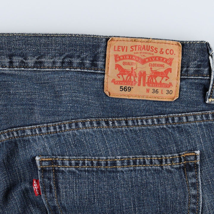 Levi's 569 Straight Denim Pants, Men's, Size W39 cotton blue type Vintage Second Hand