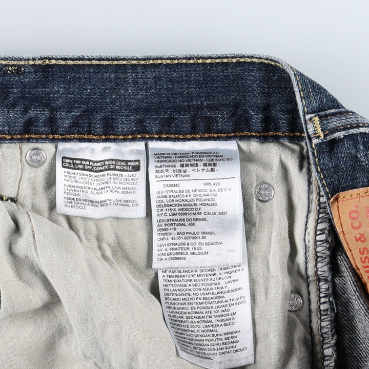 Levi's 569 Straight Denim Pants, Men's, Size W39 cotton blue type Vintage Second Hand