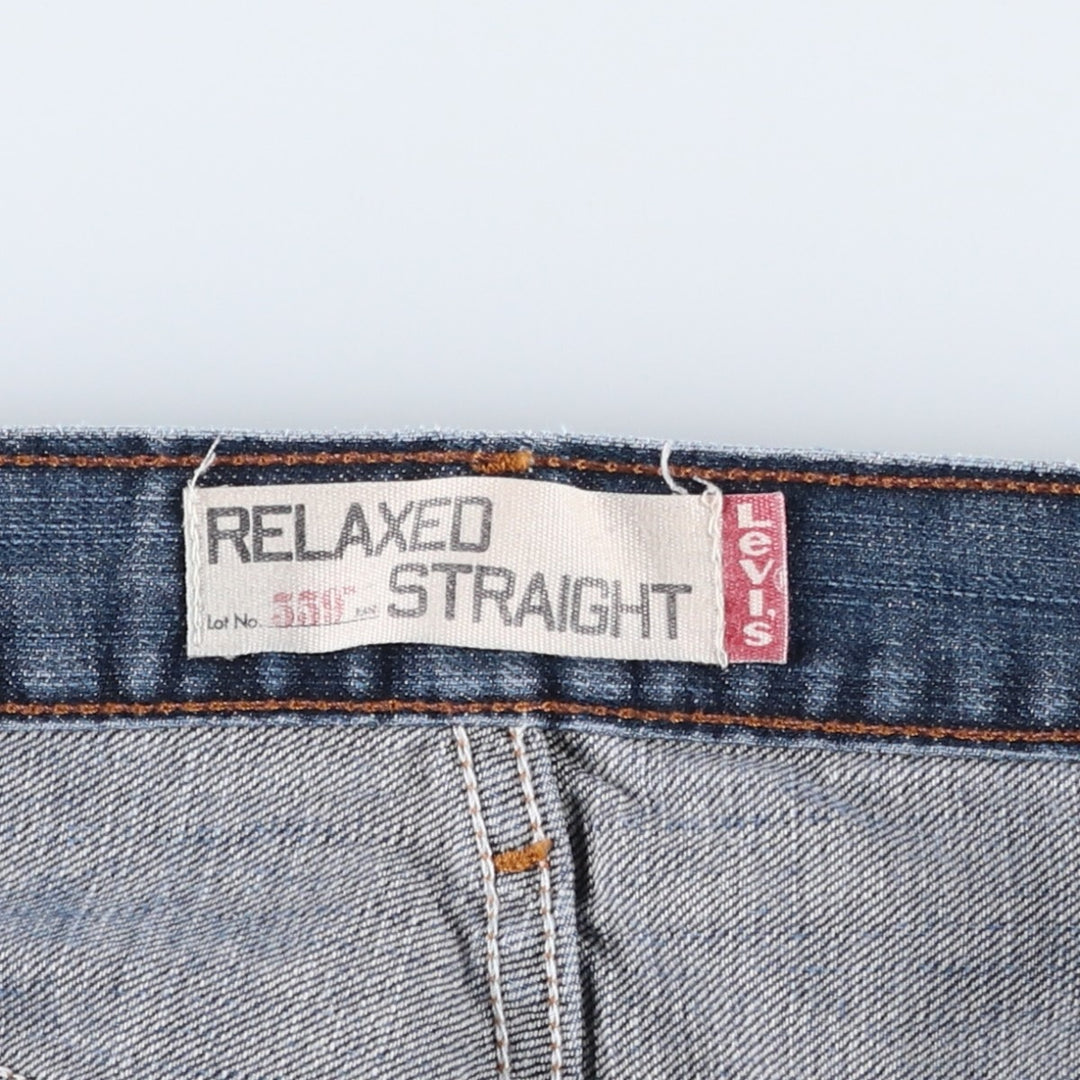 Levi's 559 RELAXED STRAIGHT straight denim pants for men, equivalent to w35 cotton blue type Vintage Second Hand