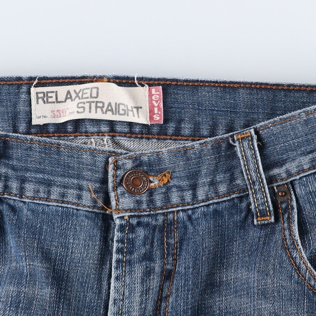 Levi's 559 RELAXED STRAIGHT straight denim pants for men, equivalent to w35 cotton blue type Vintage Second Hand
