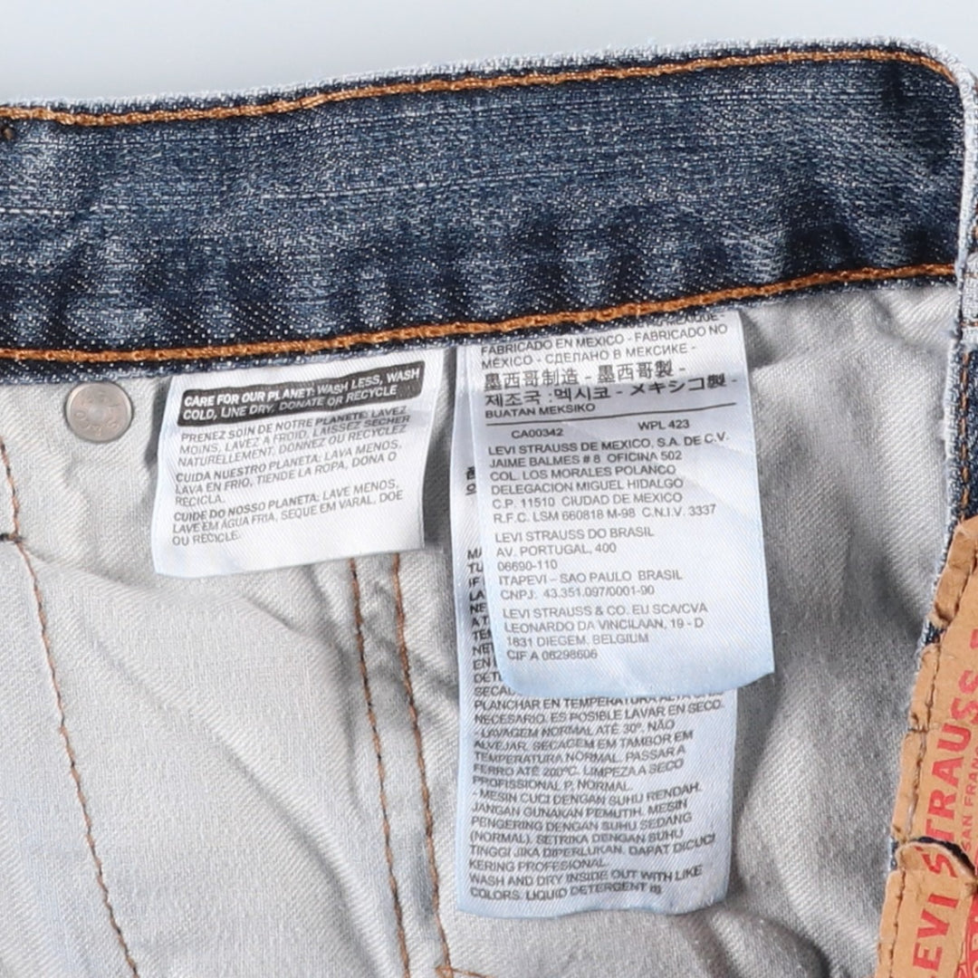 Levi's 559 straight denim pants for men, size W36 cotton blue type Vintage Second Hand