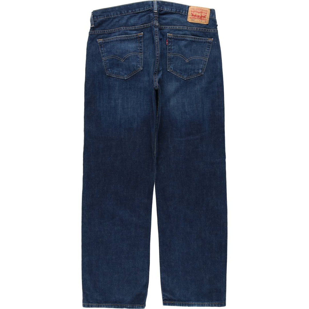 Levi's 569 straight denim pants for men, size W37 cotton blue type Vintage Second Hand