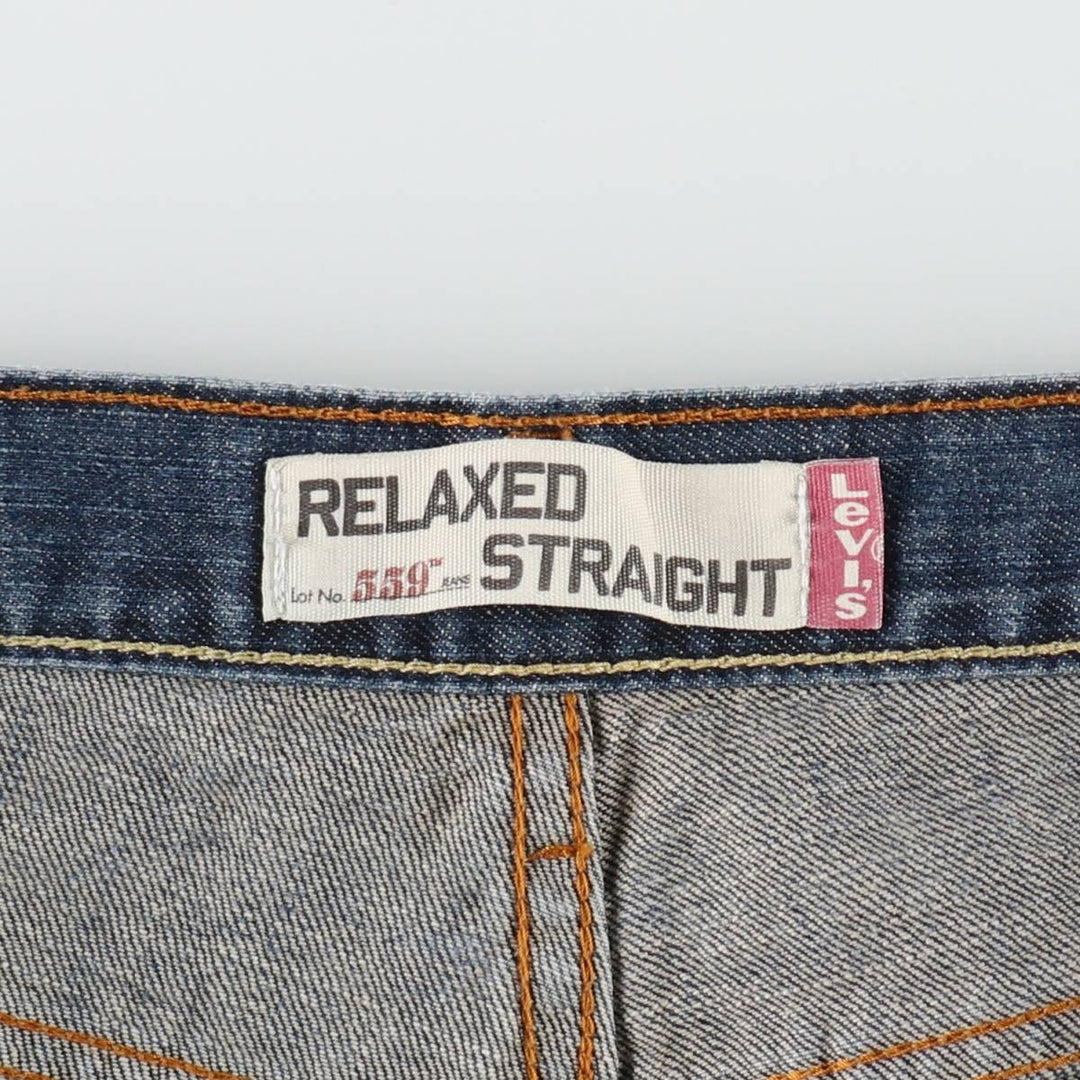 Levi's 559 RELAXED STRAIGHT straight denim pants for men, equivalent to w35 cotton blue type Vintage Second Hand