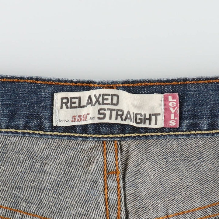 Levi's 559 RELAXED STRAIGHT straight denim pants for men, equivalent to w35 cotton blue type Vintage Second Hand
