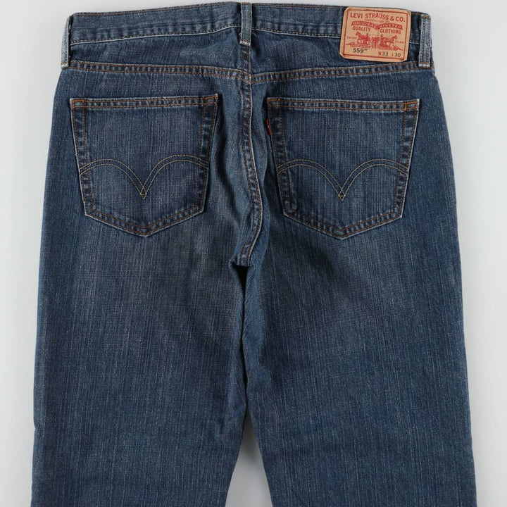 Levi's 559 RELAXED STRAIGHT straight denim pants for men, equivalent to w35 cotton blue type Vintage Second Hand