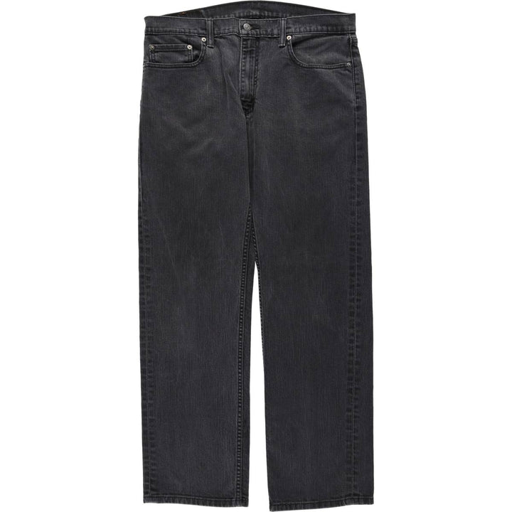 Levi's 559 Black Denim Straight Leg Jeans, Men's Size W37 (approx.) cotton black type Vintage Second Hand