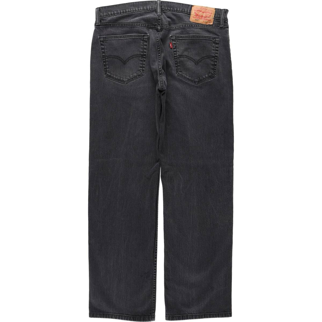 Levi's 559 Black Denim Straight Leg Jeans, Men's Size W37 (approx.) cotton black type Vintage Second Hand