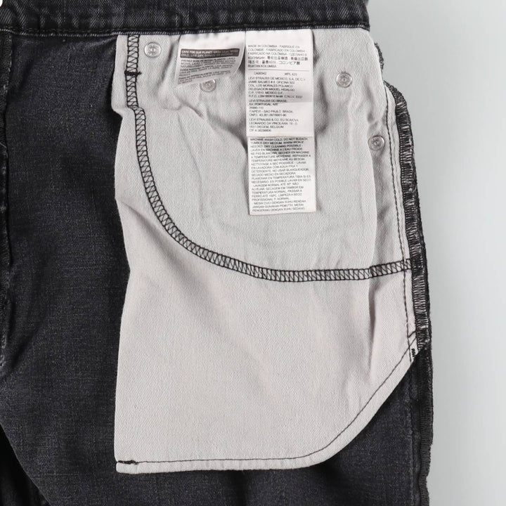Levi's 559 Black Denim Straight Leg Jeans, Men's Size W37 (approx.) cotton black type Vintage Second Hand