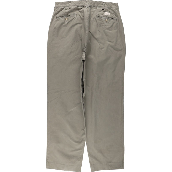Ralph Lauren POLO by Ralph Lauren HAMMOND PANT, two-pleat chino pants, men's w35 equivalent cotton gray type Vintage Second Hand
