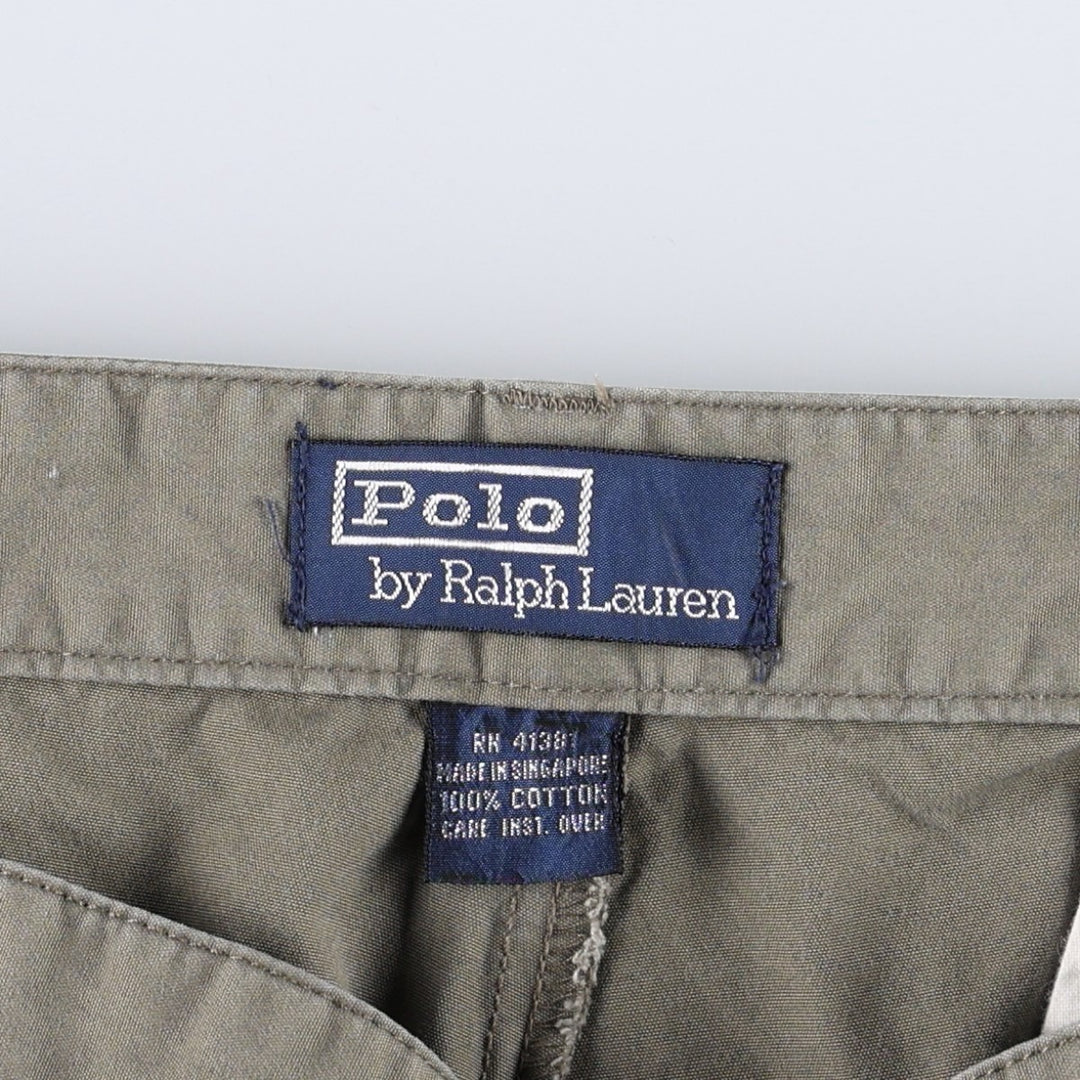 Ralph Lauren POLO by Ralph Lauren HAMMOND PANT, two-pleat chino pants, men's w35 equivalent cotton gray type Vintage Second Hand