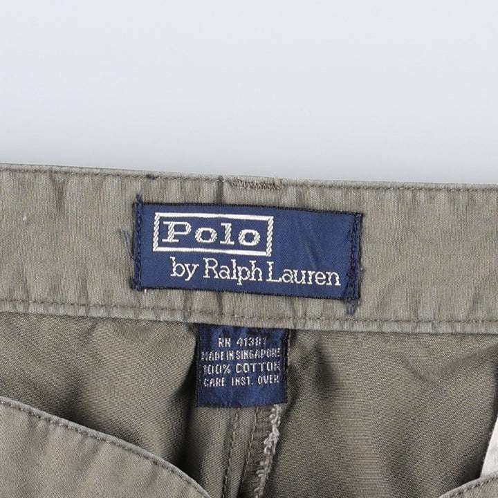 Ralph Lauren POLO by Ralph Lauren HAMMOND PANT, two-pleat chino pants, men's w35 equivalent cotton gray type Vintage Second Hand