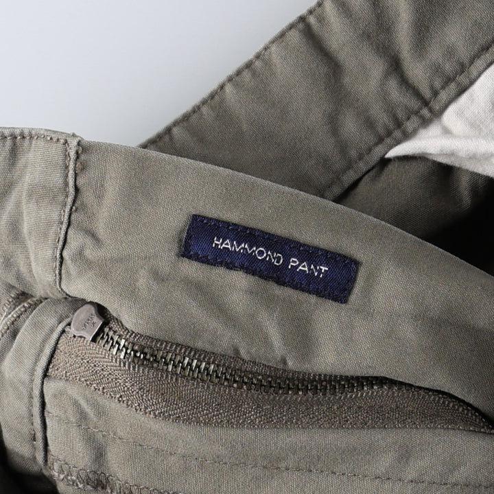 Ralph Lauren POLO by Ralph Lauren HAMMOND PANT, two-pleat chino pants, men's w35 equivalent cotton gray type Vintage Second Hand