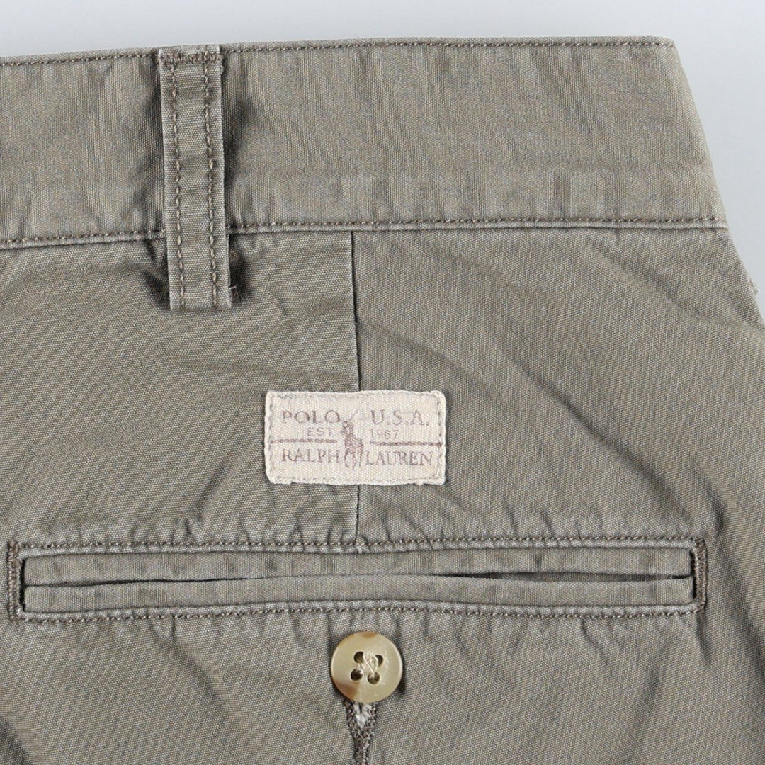 Ralph Lauren POLO by Ralph Lauren HAMMOND PANT, two-pleat chino pants, men's w35 equivalent cotton gray type Vintage Second Hand