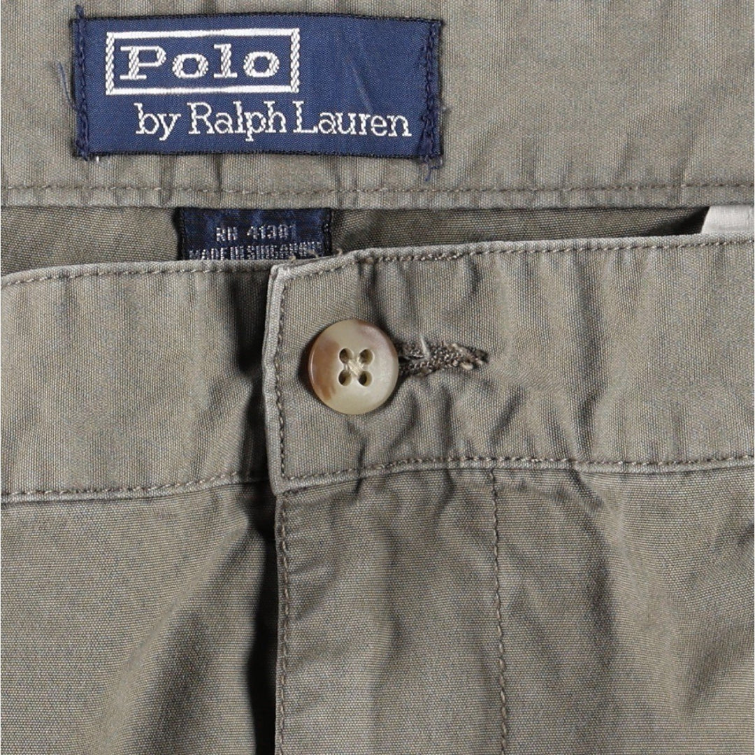 Ralph Lauren POLO by Ralph Lauren HAMMOND PANT, two-pleat chino pants, men's w35 equivalent cotton gray type Vintage Second Hand
