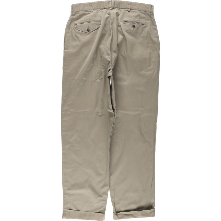 Ralph Lauren Polo Ralph Lauren HAMMOND PANT Two-pleat Chino Pants Men's W34 (approx.) cotton Beige type Vintage Second Hand