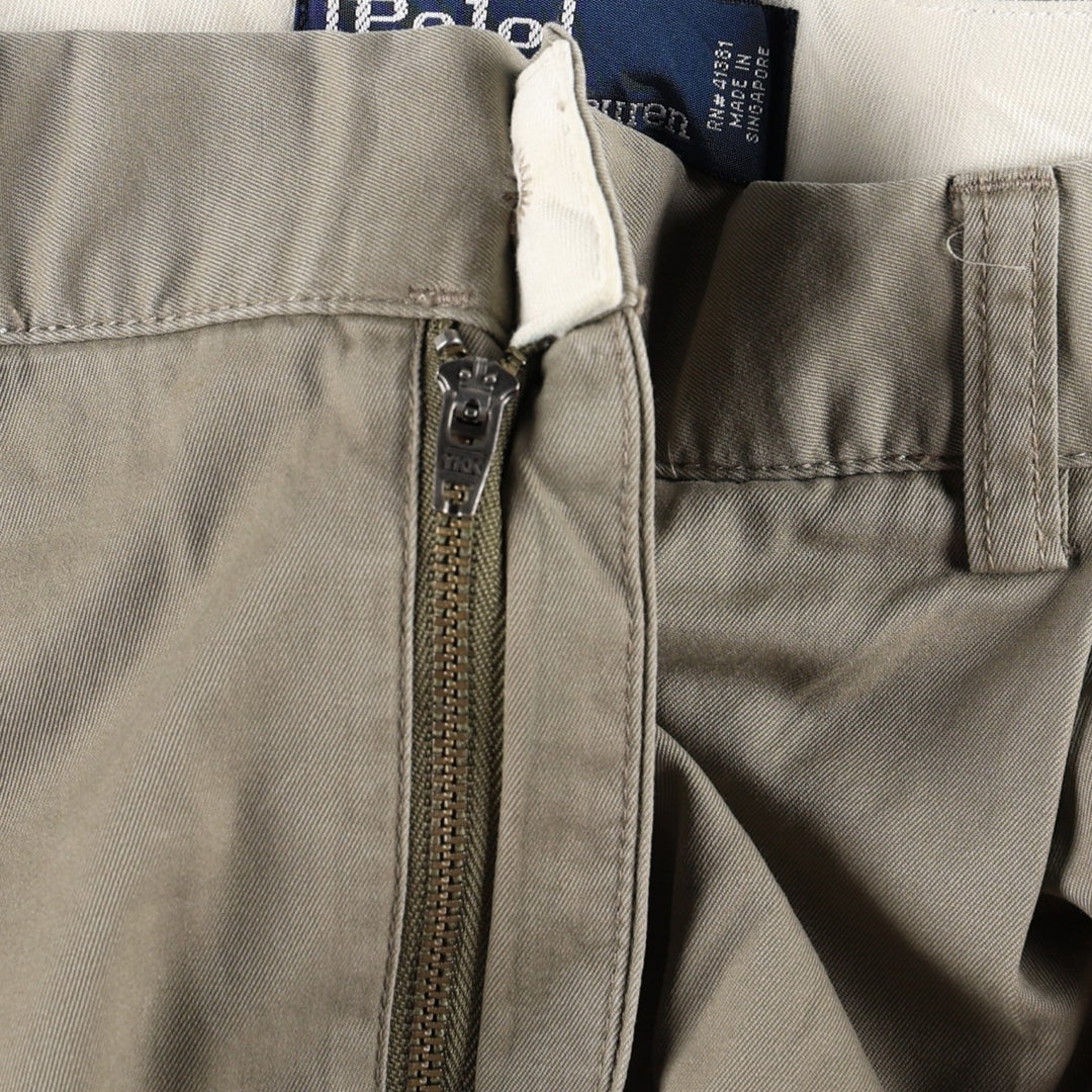 Ralph Lauren Polo Ralph Lauren HAMMOND PANT Two-pleat Chino Pants Men's W34 (approx.) cotton Beige type Vintage Second Hand