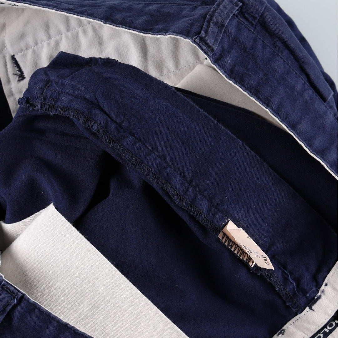 Ralph Lauren POLO GOLF two-pleat chino pants, men's size W36 cotton navy blue type Vintage Second Hand