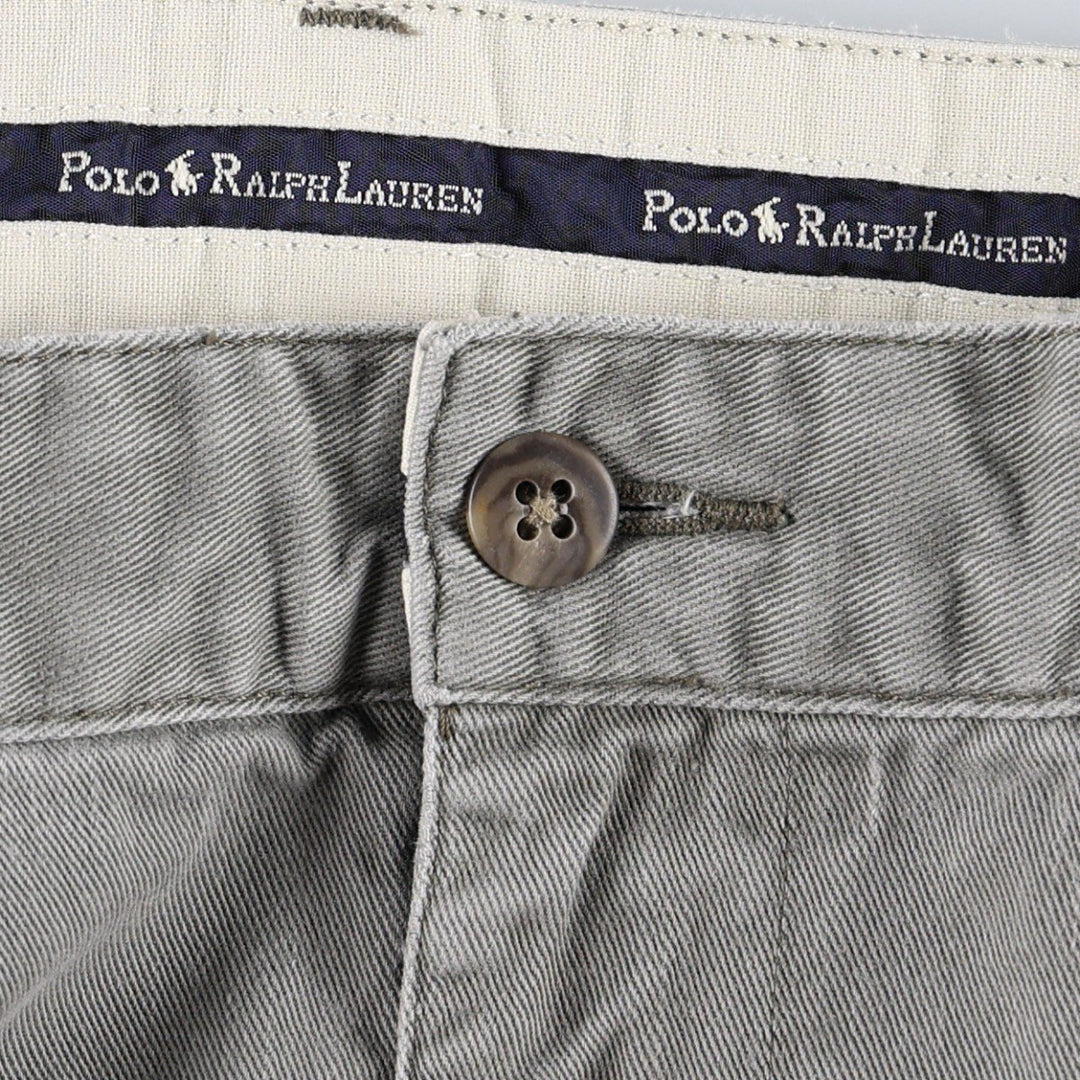 Ralph Lauren Polo Ralph Lauren Andrew Pant Two-pleat Chino Pants Men's Size W34 cotton gray type Vintage Second Hand