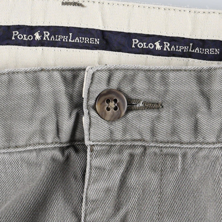 Ralph Lauren Polo Ralph Lauren Andrew Pant Two-pleat Chino Pants Men's Size W34 cotton gray type Vintage Second Hand