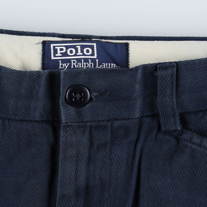 Ralph Lauren POLO by Ralph Lauren Men's Chino Pants, Size W31 cotton navy blue type Vintage Second Hand