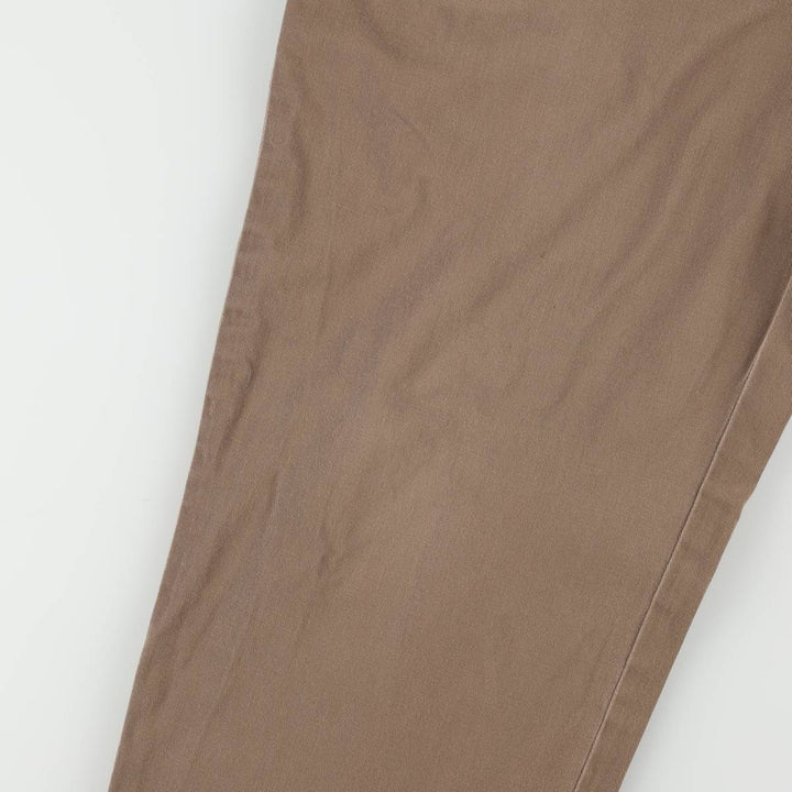 Ralph Lauren POLO by Ralph Lauren HAMMOND PANT, two-pleat chino pants, men's, w34 equivalent cotton Khaki type brown Vintage Second Hand
