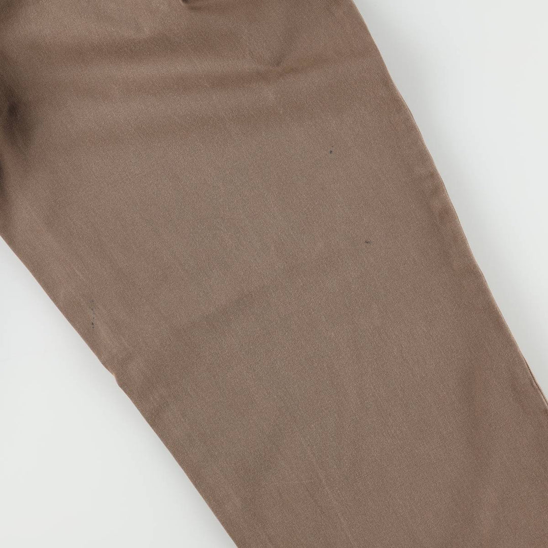 Ralph Lauren POLO by Ralph Lauren HAMMOND PANT, two-pleat chino pants, men's, w34 equivalent cotton Khaki type brown Vintage Second Hand