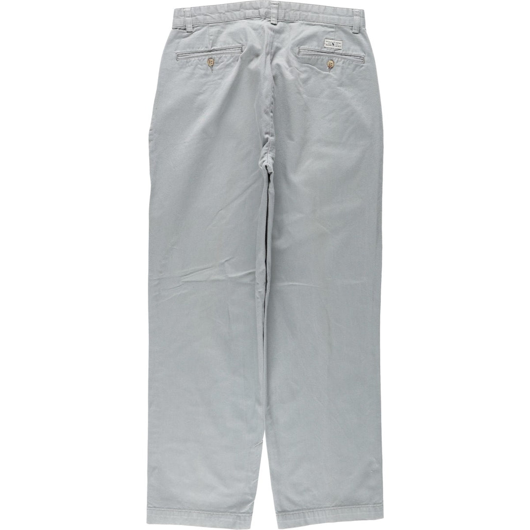 Ralph Lauren Polo Ralph Lauren ANDREW PANT Two-pleat Chino Pants Men's W31 (approx.) cotton gray type Vintage Second Hand