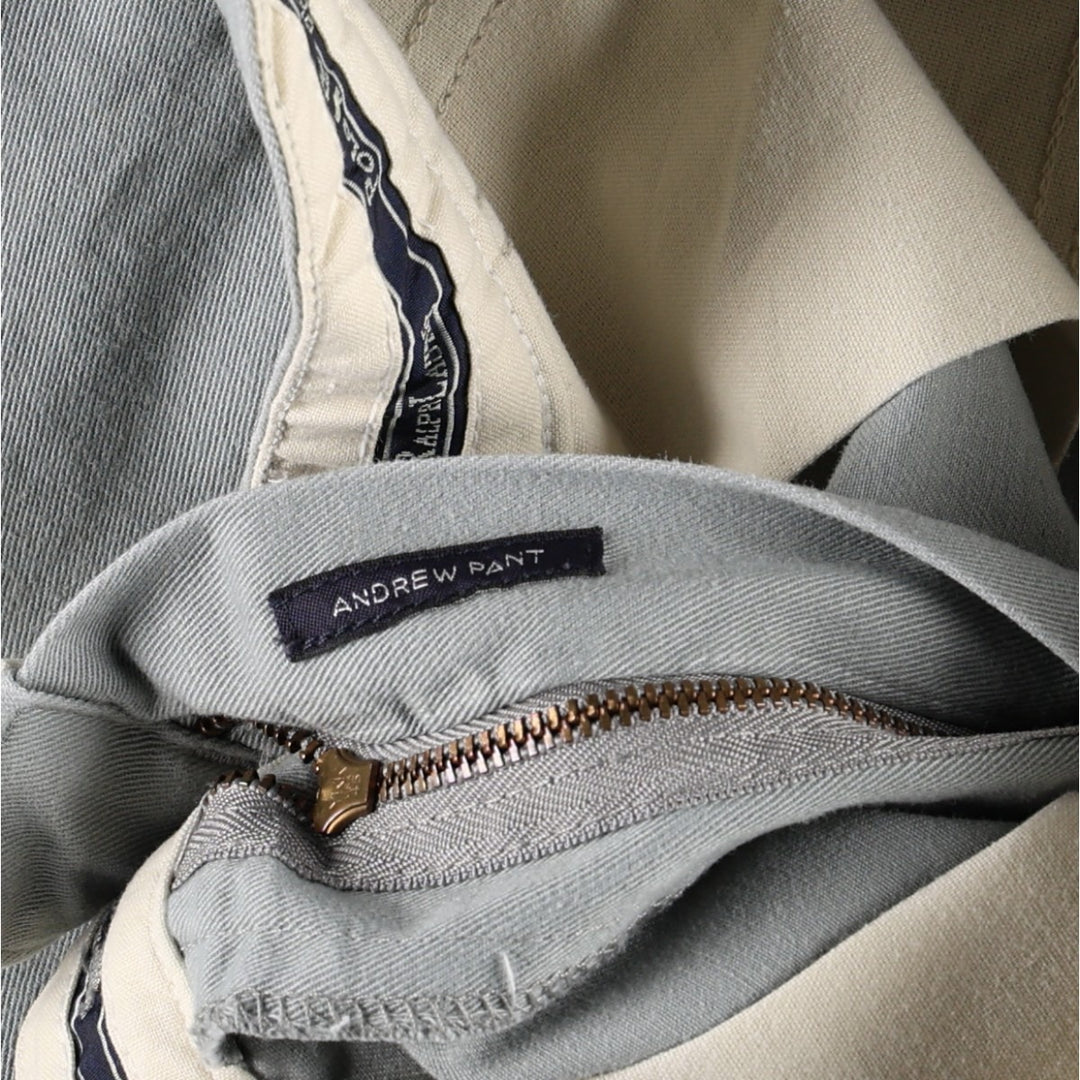Ralph Lauren Polo Ralph Lauren ANDREW PANT Two-pleat Chino Pants Men's W31 (approx.) cotton gray type Vintage Second Hand