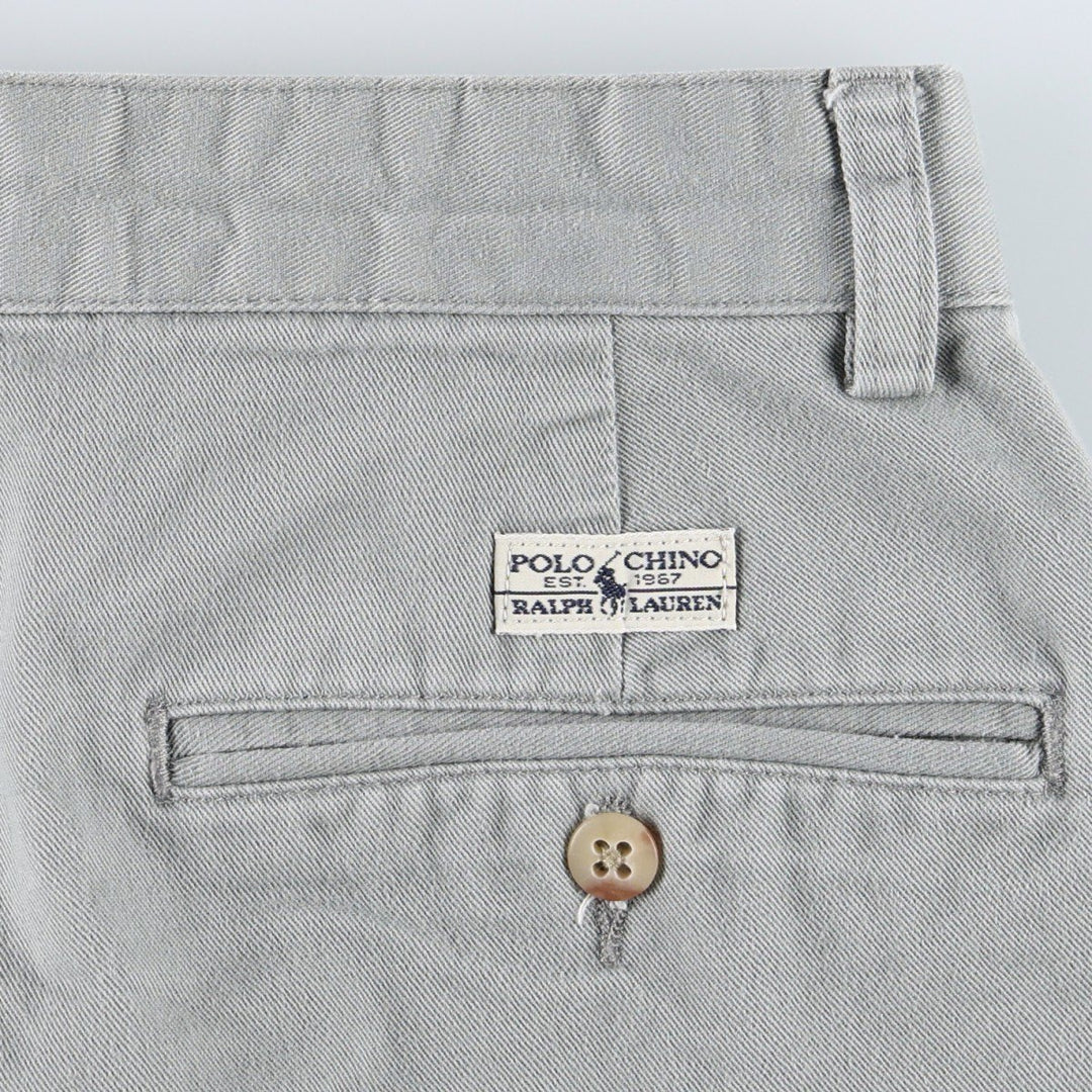 Ralph Lauren Polo Ralph Lauren ANDREW PANT Two-pleat Chino Pants Men's W31 (approx.) cotton gray type Vintage Second Hand