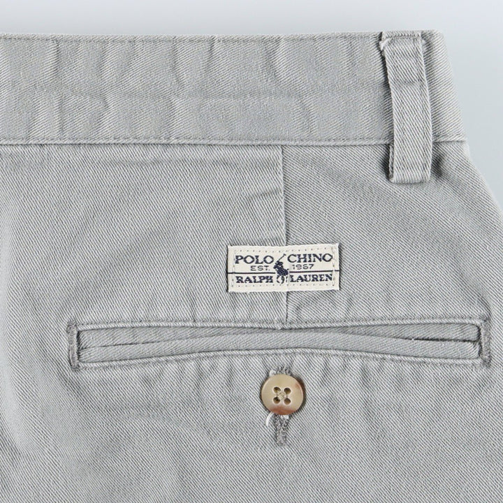 Ralph Lauren Polo Ralph Lauren ANDREW PANT Two-pleat Chino Pants Men's W31 (approx.) cotton gray type Vintage Second Hand