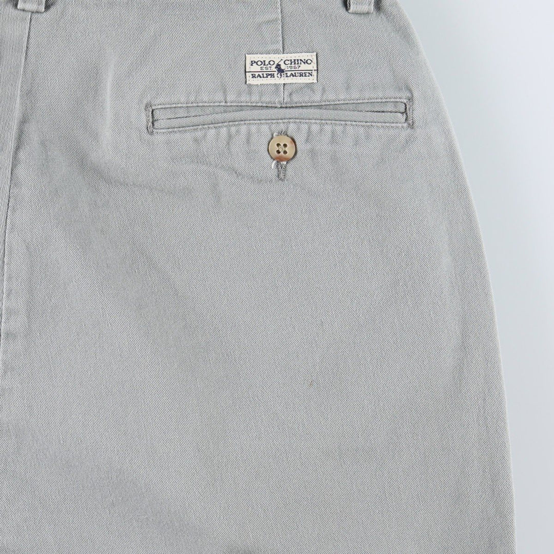 Ralph Lauren Polo Ralph Lauren ANDREW PANT Two-pleat Chino Pants Men's W31 (approx.) cotton gray type Vintage Second Hand