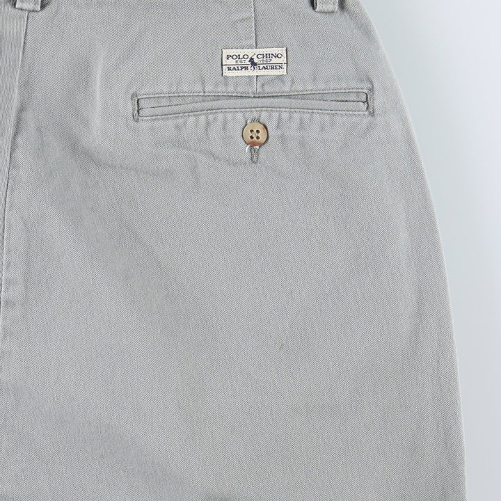 Ralph Lauren Polo Ralph Lauren ANDREW PANT Two-pleat Chino Pants Men's W31 (approx.) cotton gray type Vintage Second Hand