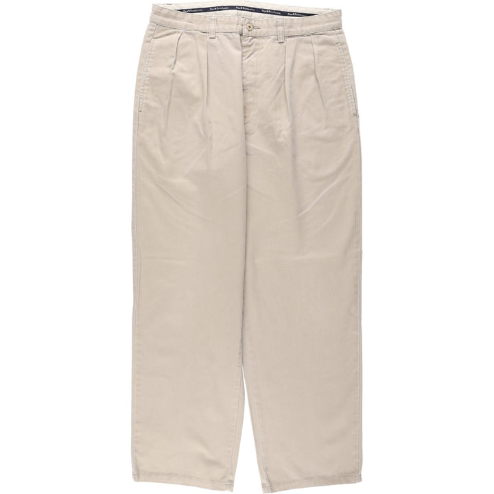 Ralph Lauren Polo Ralph Lauren Andrew Pant Two-pleat Chino Pants Men's Size W33 cotton Beige type Vintage Second Hand