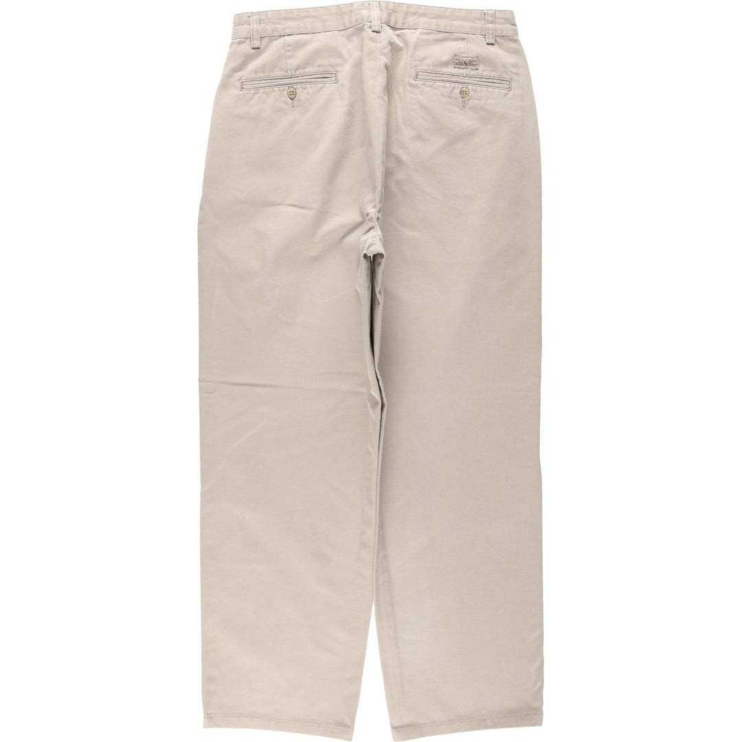 Ralph Lauren Polo Ralph Lauren Andrew Pant Two-pleat Chino Pants Men's Size W33 cotton Beige type Vintage Second Hand