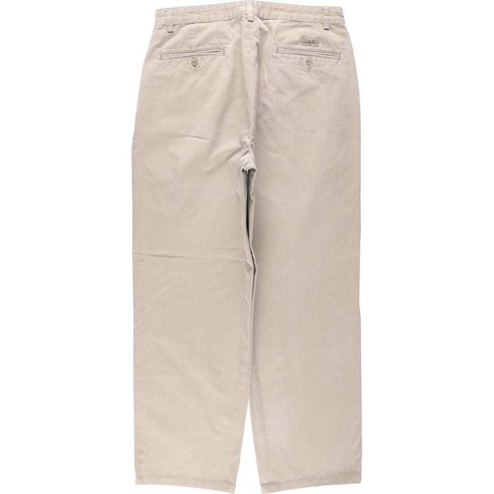 Ralph Lauren Polo Ralph Lauren Andrew Pant Two-pleat Chino Pants Men's Size W33 cotton Beige type Vintage Second Hand