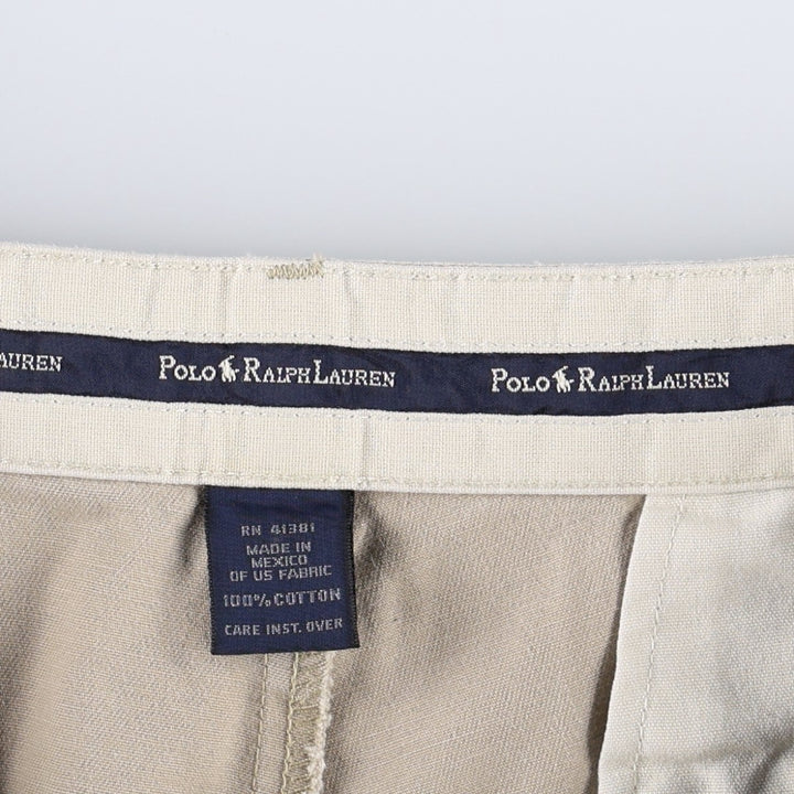 Ralph Lauren Polo Ralph Lauren Andrew Pant Two-pleat Chino Pants Men's Size W33 cotton Beige type Vintage Second Hand