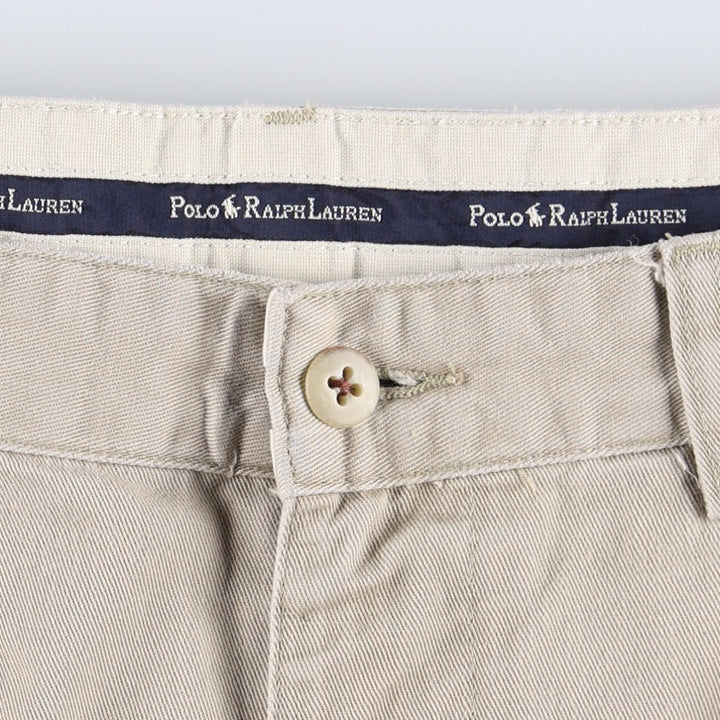Ralph Lauren Polo Ralph Lauren Andrew Pant Two-pleat Chino Pants Men's Size W33 cotton Beige type Vintage Second Hand