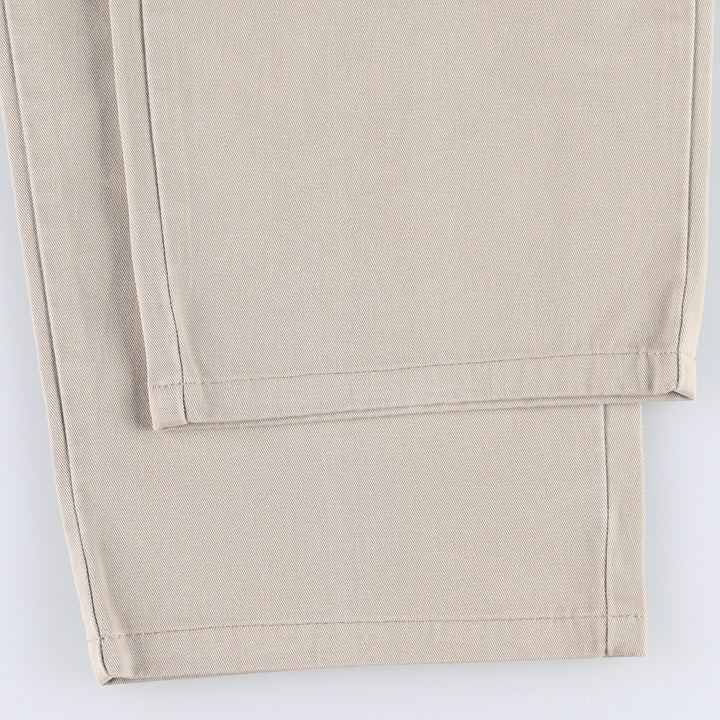 Ralph Lauren Polo Ralph Lauren Andrew Pant Two-pleat Chino Pants Men's Size W33 cotton Beige type Vintage Second Hand