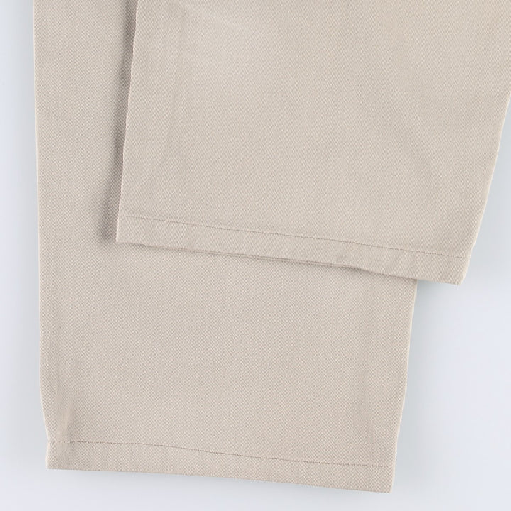 Ralph Lauren Polo Ralph Lauren Andrew Pant Two-pleat Chino Pants Men's Size W33 cotton Beige type Vintage Second Hand