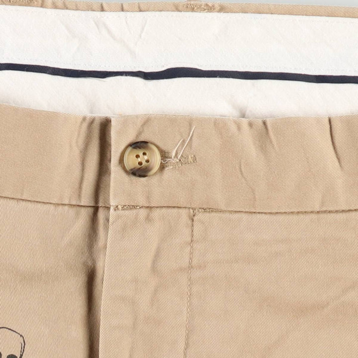 Ralph Lauren POLO RALPH LAUREN STRETCH CLASSIC FIT all-over skull pattern chino pants, men's size W39 (approx.) cotton Beige type Vintage Second Hand