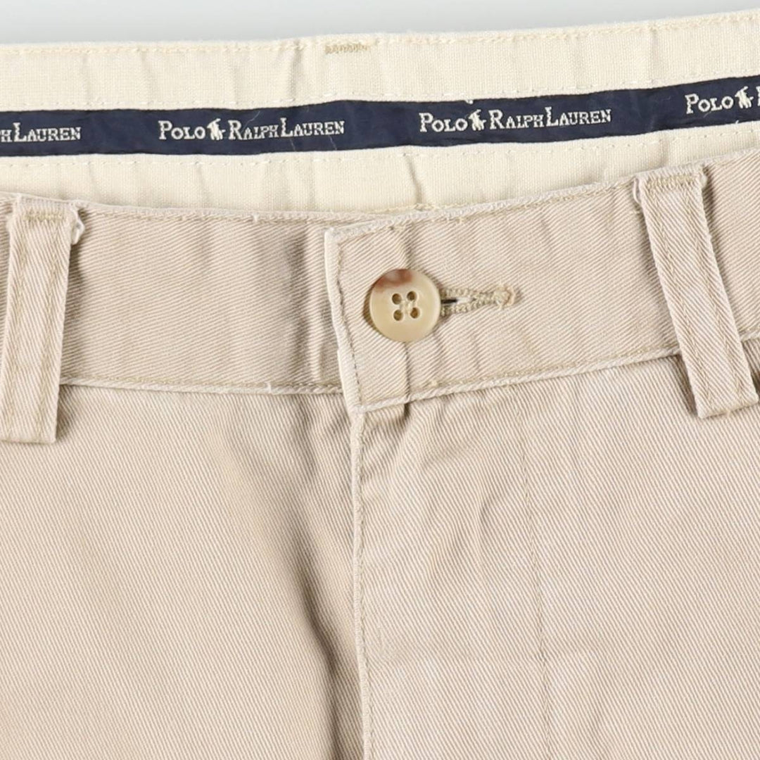 Ralph Lauren Polo Ralph Lauren Two-pleat Chino Pants for Men, W31 equivalent cotton Beige type Vintage Second Hand