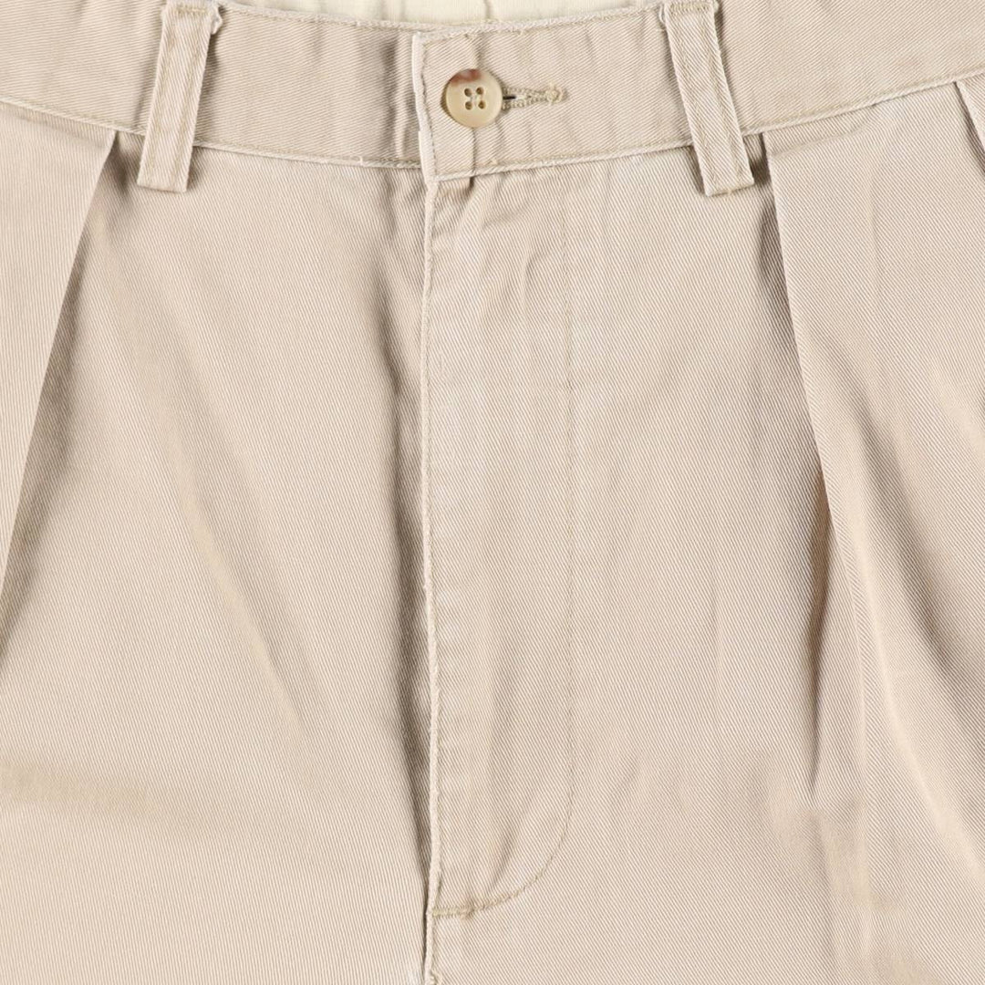 Ralph Lauren Polo Ralph Lauren Two-pleat Chino Pants for Men, W31 equivalent cotton Beige type Vintage Second Hand