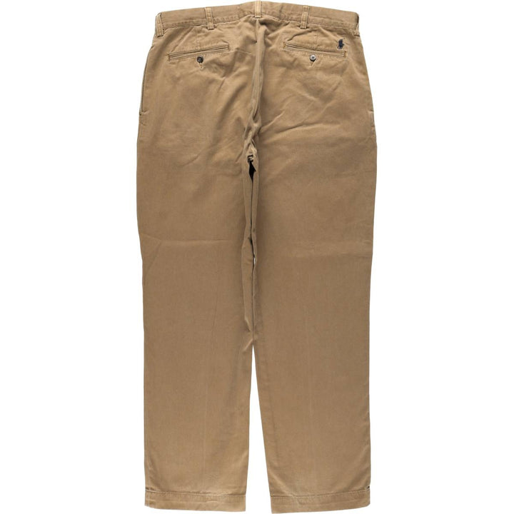 Ralph Lauren POLO by Ralph Lauren ETHAN PANT Two-pleat chino pants for men, size W36 cotton Beige type Vintage Second Hand