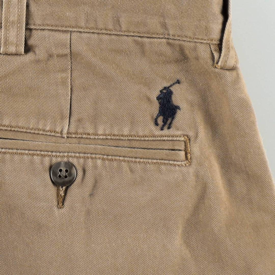 Ralph Lauren POLO by Ralph Lauren ETHAN PANT Two-pleat chino pants for men, size W36 cotton Beige type Vintage Second Hand