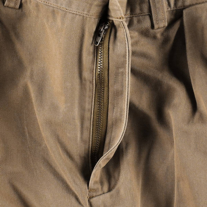 Ralph Lauren POLO by Ralph Lauren ETHAN PANT Two-pleat chino pants for men, size W36 cotton Beige type Vintage Second Hand