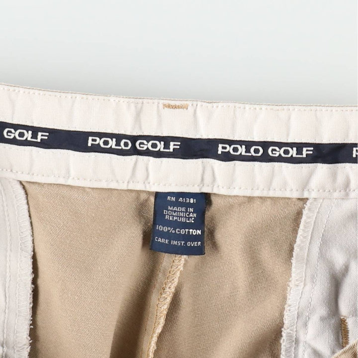 Ralph Lauren POLO GOLF Polo Golf Two-pleat Chino Pants for Men, Size W32 cotton Beige type Vintage Second Hand