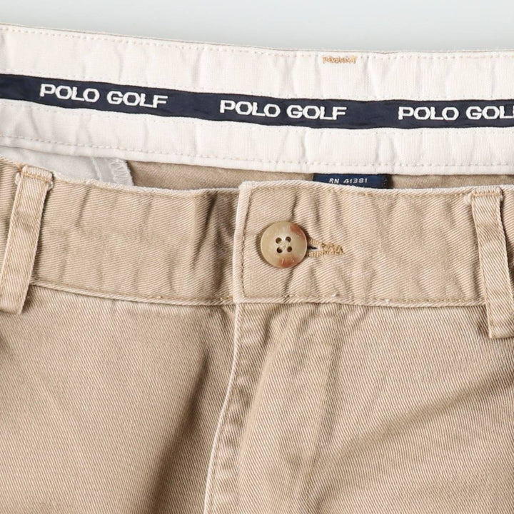 Ralph Lauren POLO GOLF Polo Golf Two-pleat Chino Pants for Men, Size W32 cotton Beige type Vintage Second Hand