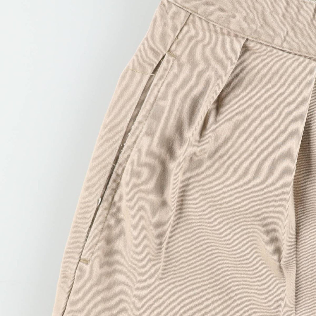 Ralph Lauren Polo Ralph Lauren Two-Pleat Chino Pants, Men's Size W29 (approx.) cotton Beige type Vintage Second Hand