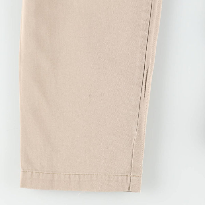 Ralph Lauren Polo Ralph Lauren Two-Pleat Chino Pants, Men's Size W29 (approx.) cotton Beige type Vintage Second Hand